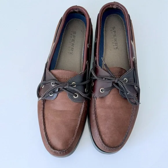 Sperry Top-Sider Mako 2-Eye Canoe Brown Moc Boat Shoes - Men’s Size 13 - Picture 12 of 15
